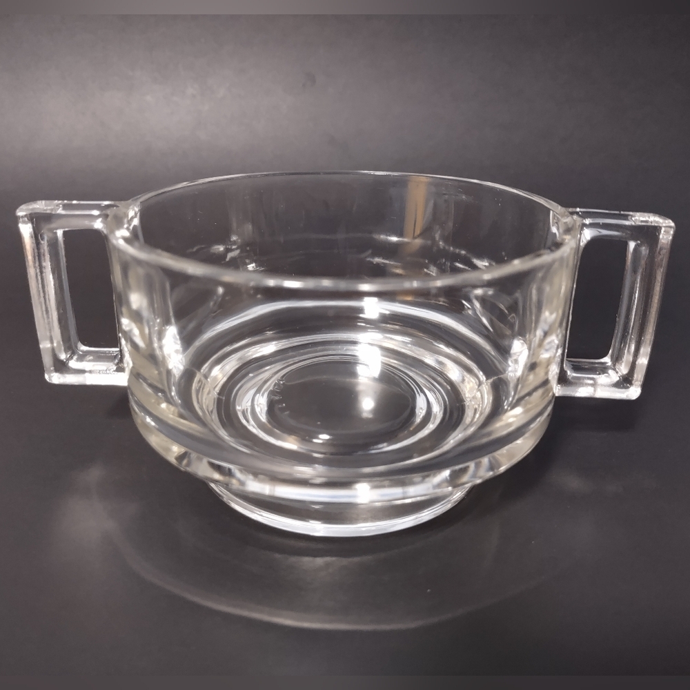 Glass Soup Mug Joe Colombo Italora Arno, Italy 1960’s Modernist Vintage